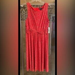 Jessica Howard Red Polka Dot Maxi Dress